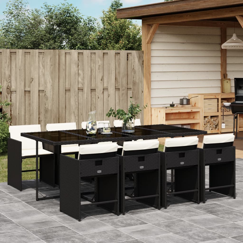 Set Mobilier De Grădină Cu Perne, 5 Piese, , Poliratan