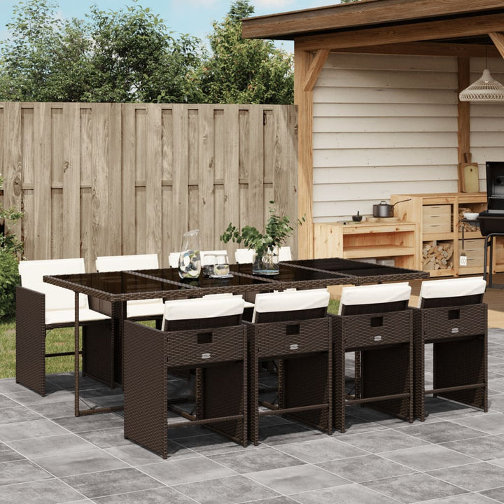 Set Mobilier De Grădină Cu Perne, 5 Piese, , Poliratan