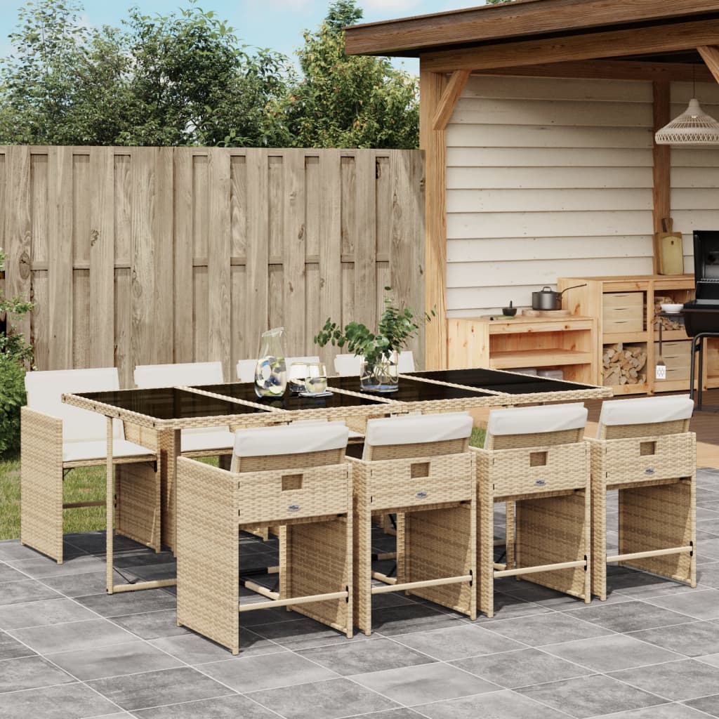 Set Mobilier De Grădină Cu Perne, 5 Piese, , Poliratan