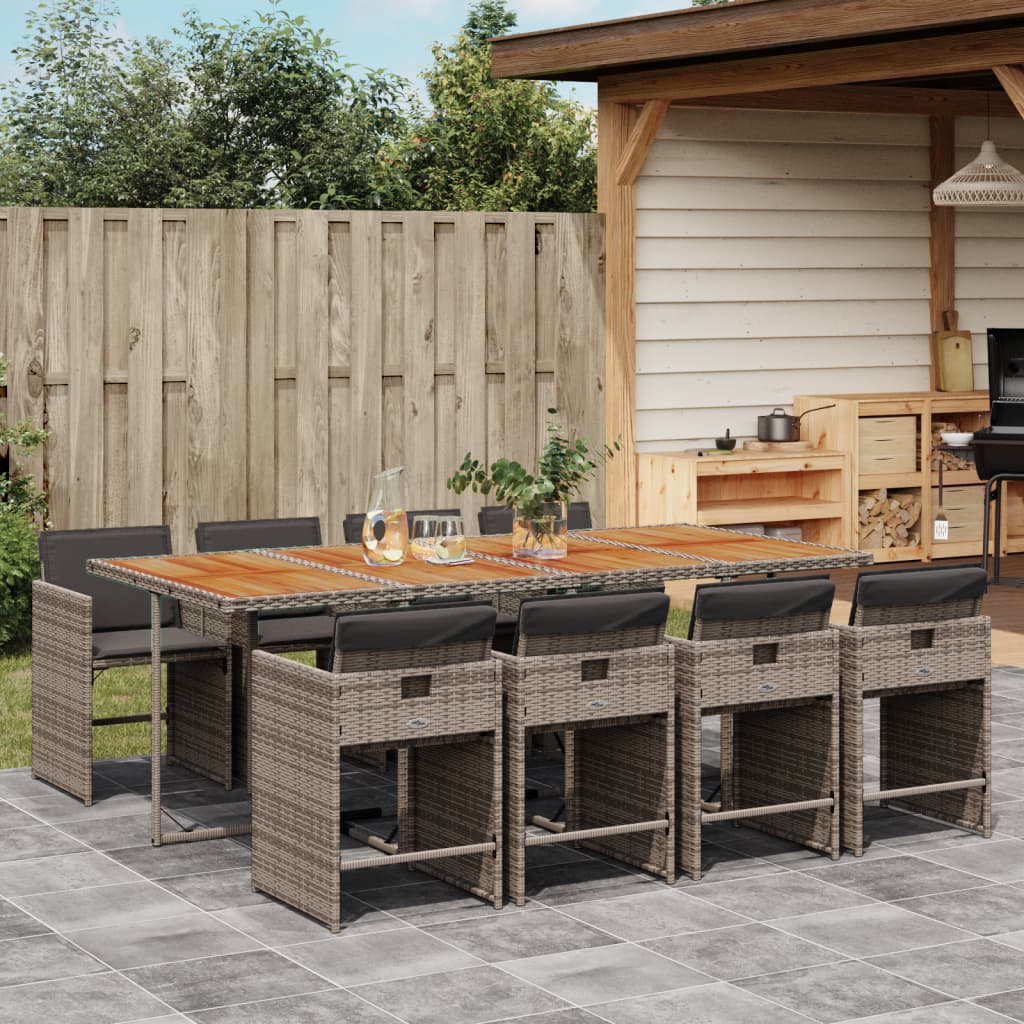 Set Mobilier De Grădină Cu Perne, 5 Piese, , Poliratan
