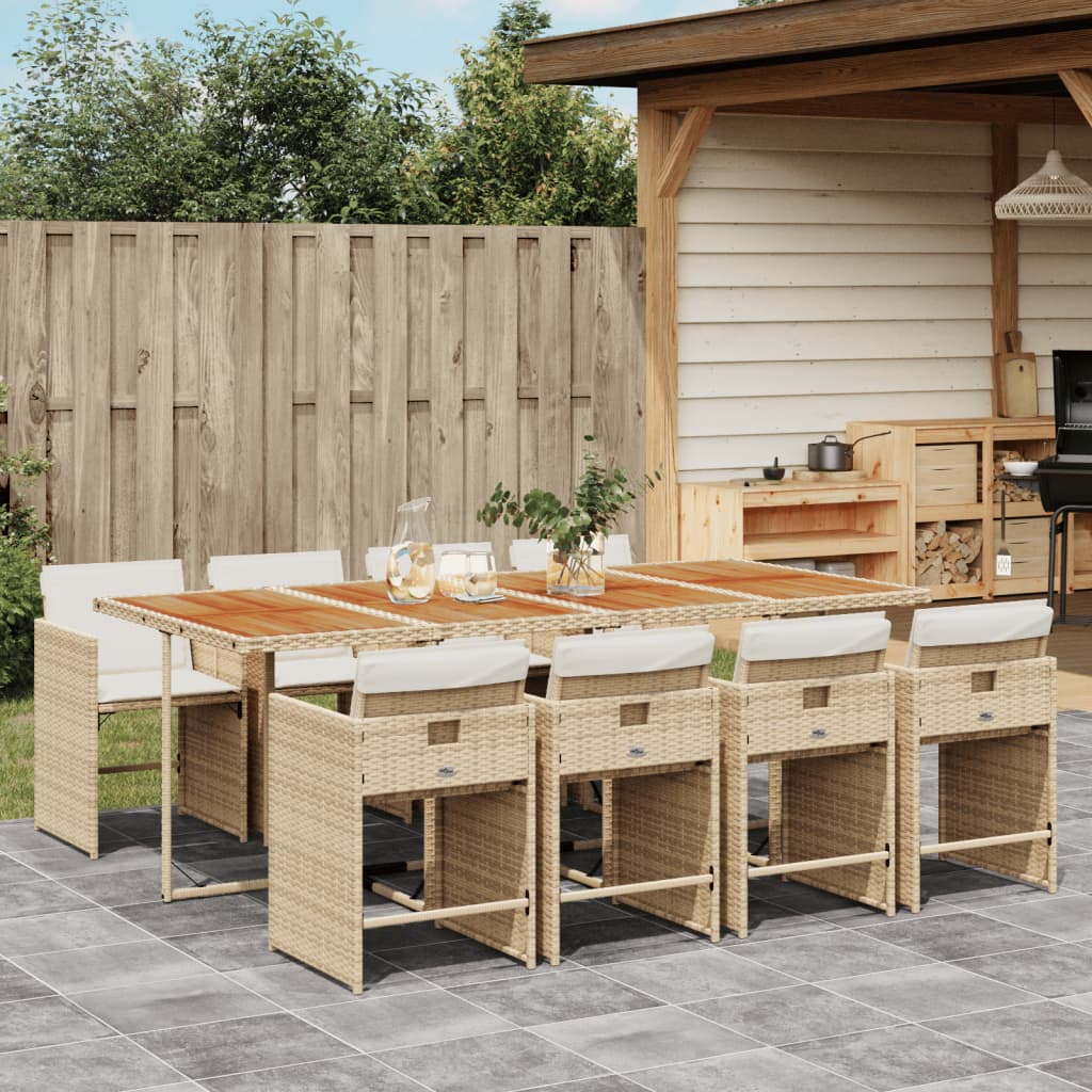 Set Mobilier De Grădină Cu Perne, 5 Piese, , Poliratan