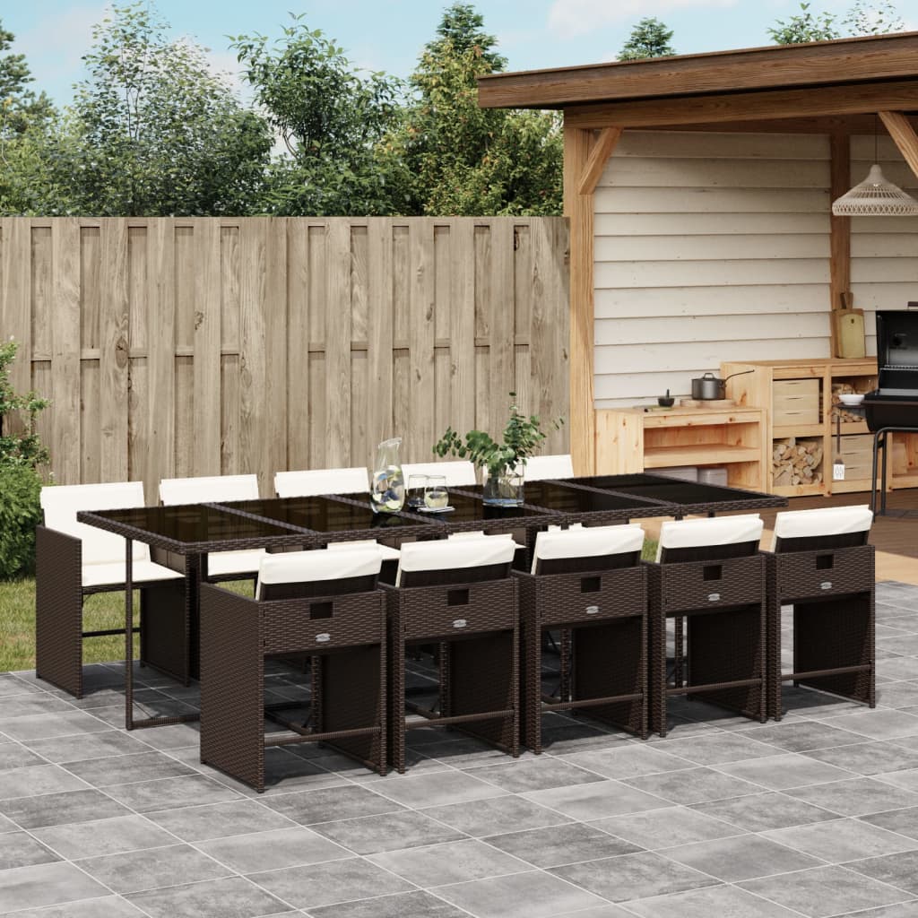 Set Mobilier De Grădină Cu Perne, 5 Piese, , Poliratan
