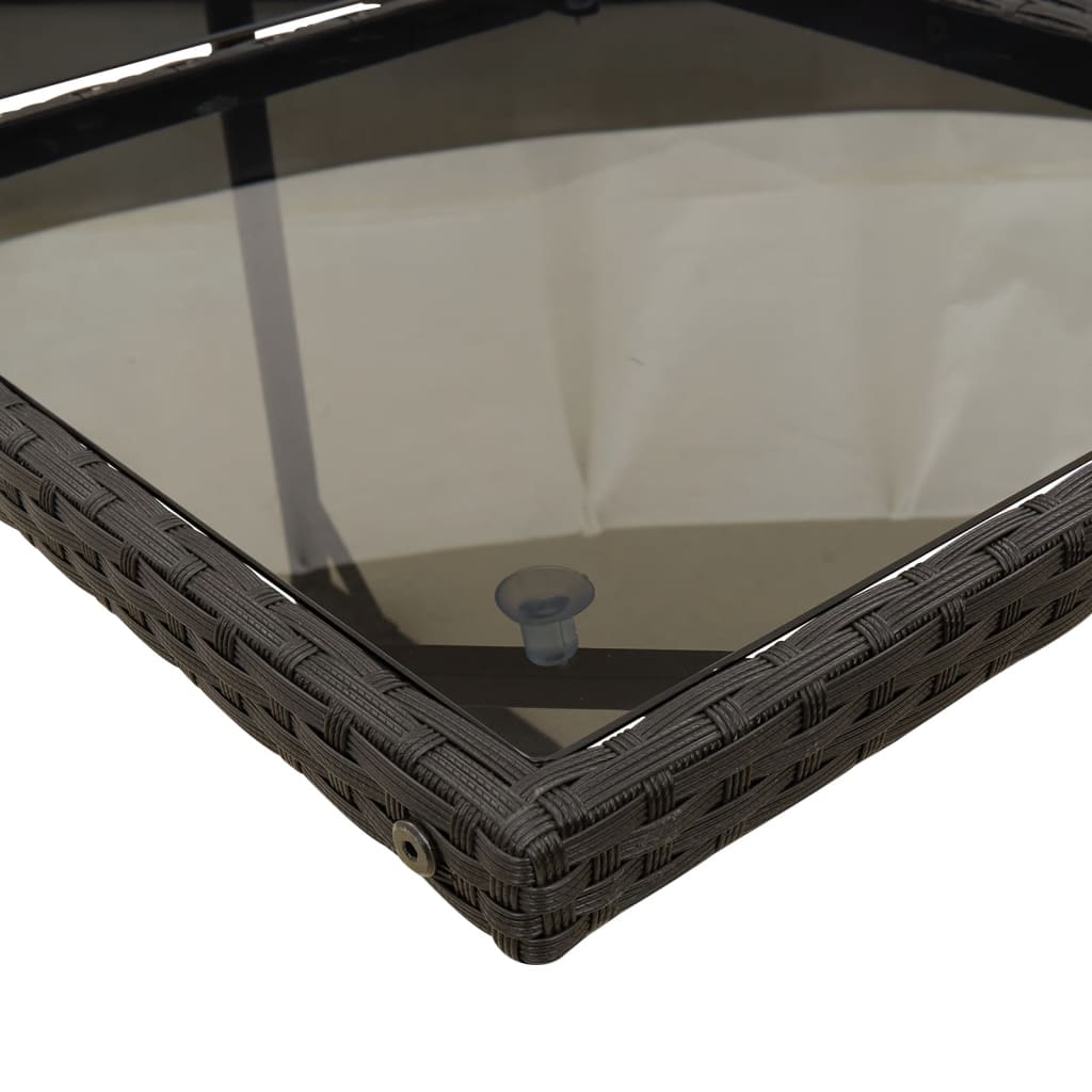 Set Mobilier De Grădină Cu Perne, 15 Piese, Negru, Poliratan