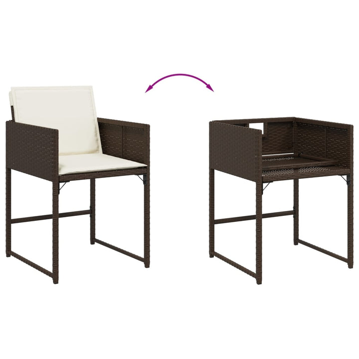 Set Mobilier De Grădină, 5 Piese, Cu Perne, , Poliratan