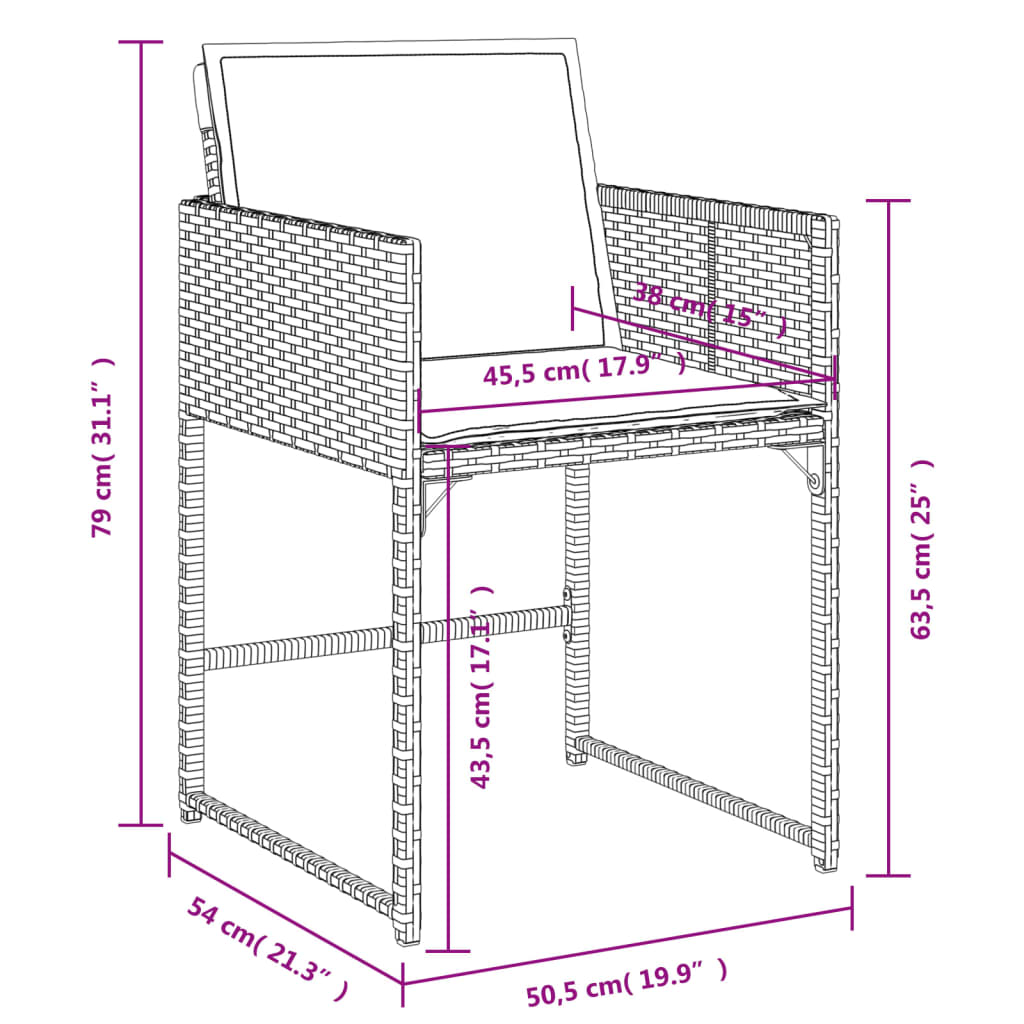 Set Mobilier De Grădină, 5 Piese, Cu Perne, , Poliratan