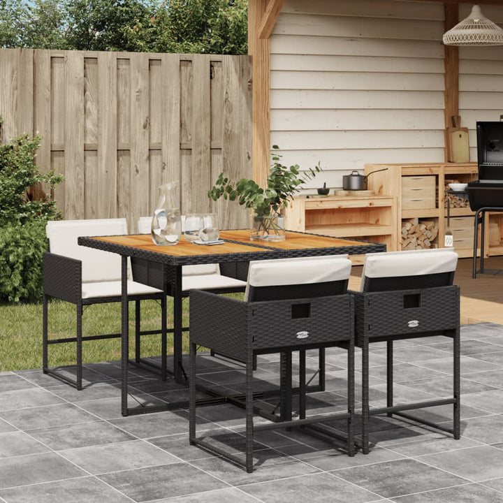Set Mobilier De Grădină, 5 Piese, Cu Perne, , Poliratan