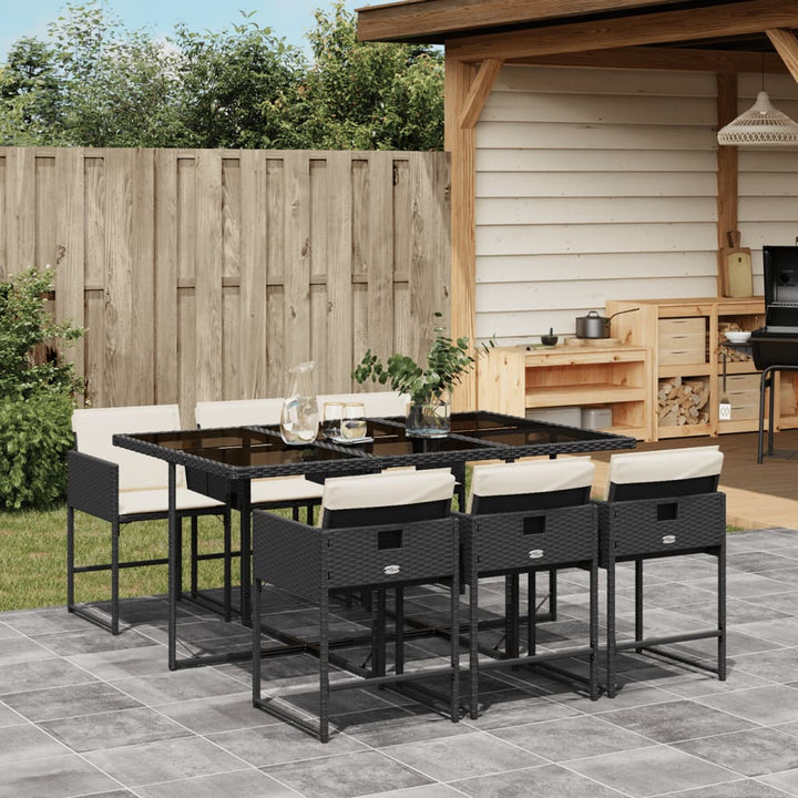 Set Mobilier De Grădină, 5 Piese, Cu Perne, , Poliratan