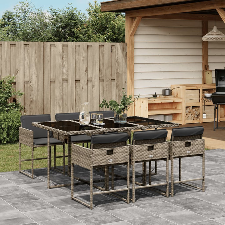 Set Mobilier De Grădină, 5 Piese, Cu Perne, , Poliratan