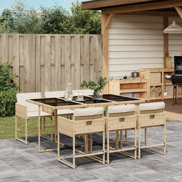 Set Mobilier De Grădină, 5 Piese, Cu Perne, , Poliratan