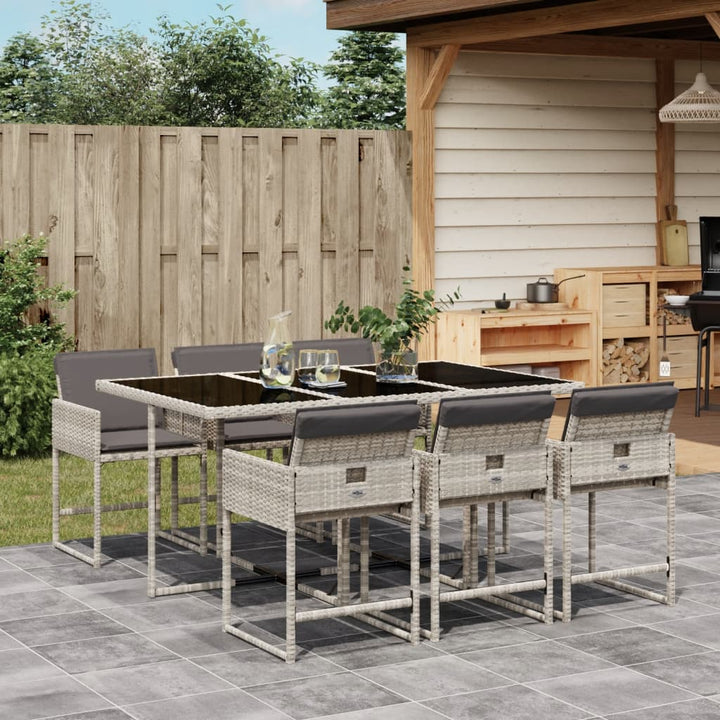 Set Mobilier De Grădină, 5 Piese, Cu Perne, , Poliratan