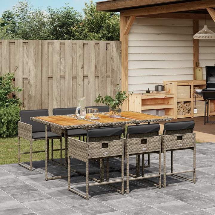 Set Mobilier De Grădină, 5 Piese, Cu Perne, , Poliratan