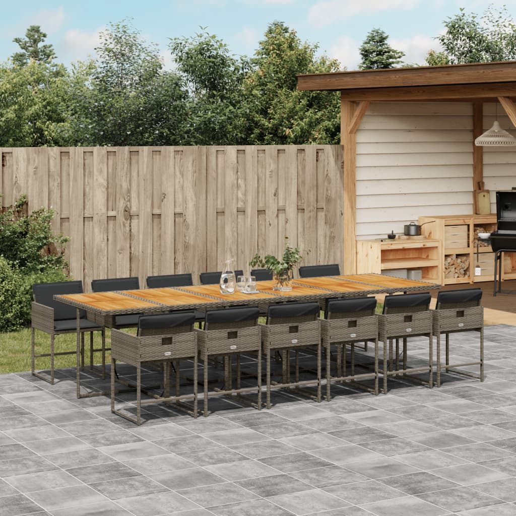 Set Mobilier De Grădină, 5 Piese, Cu Perne, , Poliratan