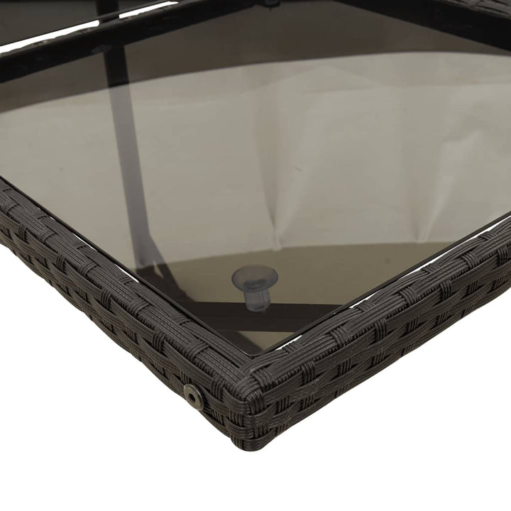 Set Mobilier De Exterior Cu Perne, 11 Piese, Negru, Poliratan