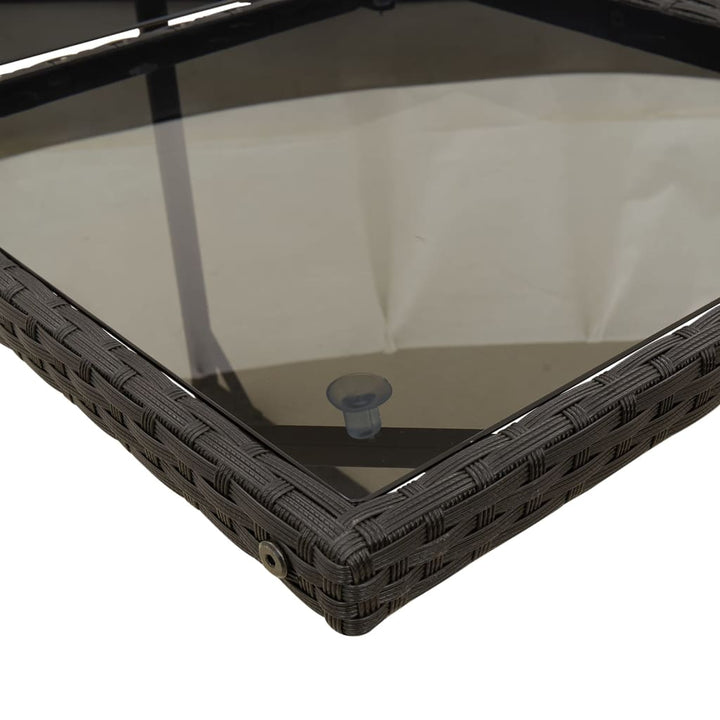 Set Mobilier De Grădină Cu Perne, 9 Piese, , Poliratan