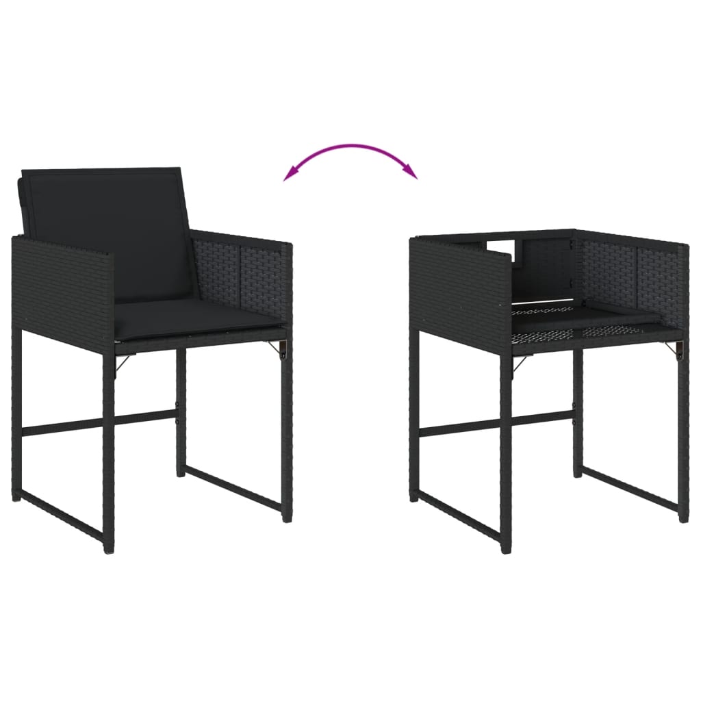 Set Mobilier De Grădină Cu Perne, 9 Piese, , Poliratan
