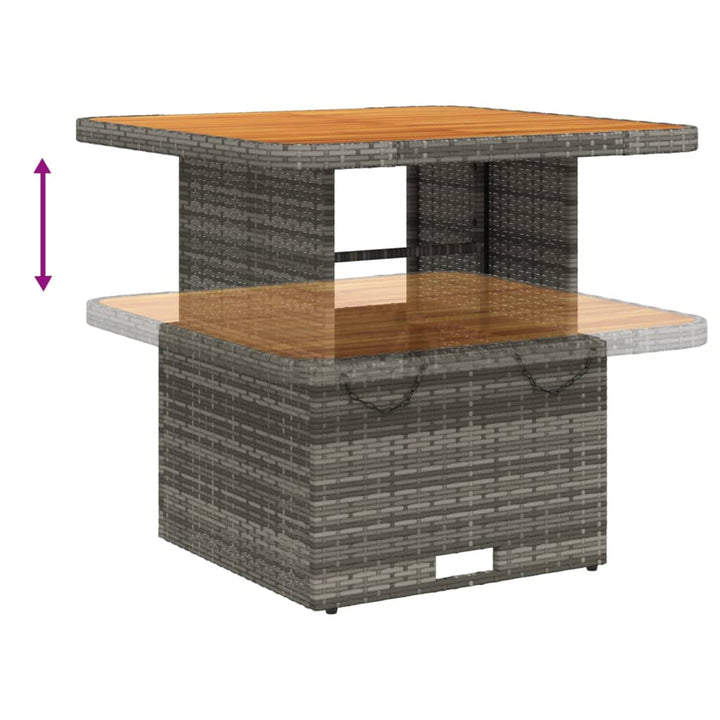 Set Mobilier De Grădină Cu Perne, 3 Piese, Gri, Poliratan