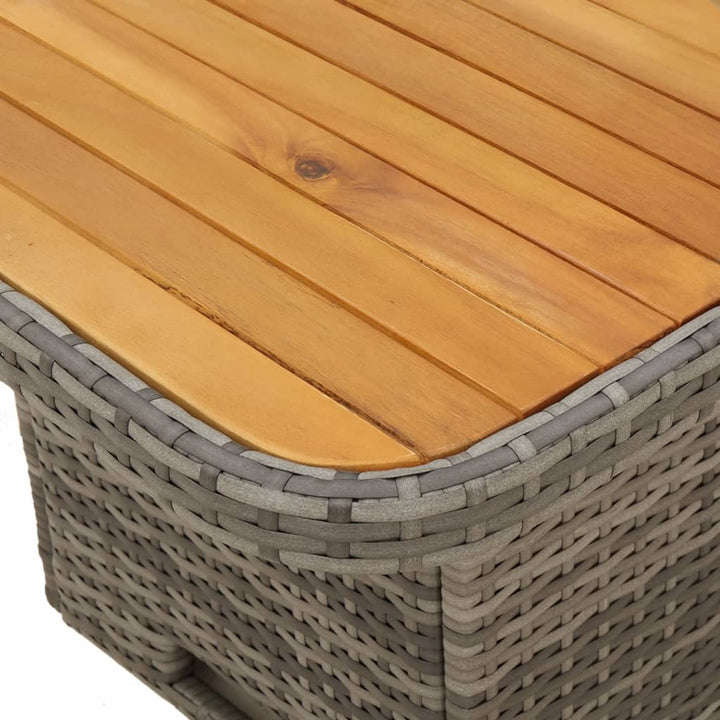 Set Mobilier De Grădină Cu Perne, 3 Piese, Gri, Poliratan