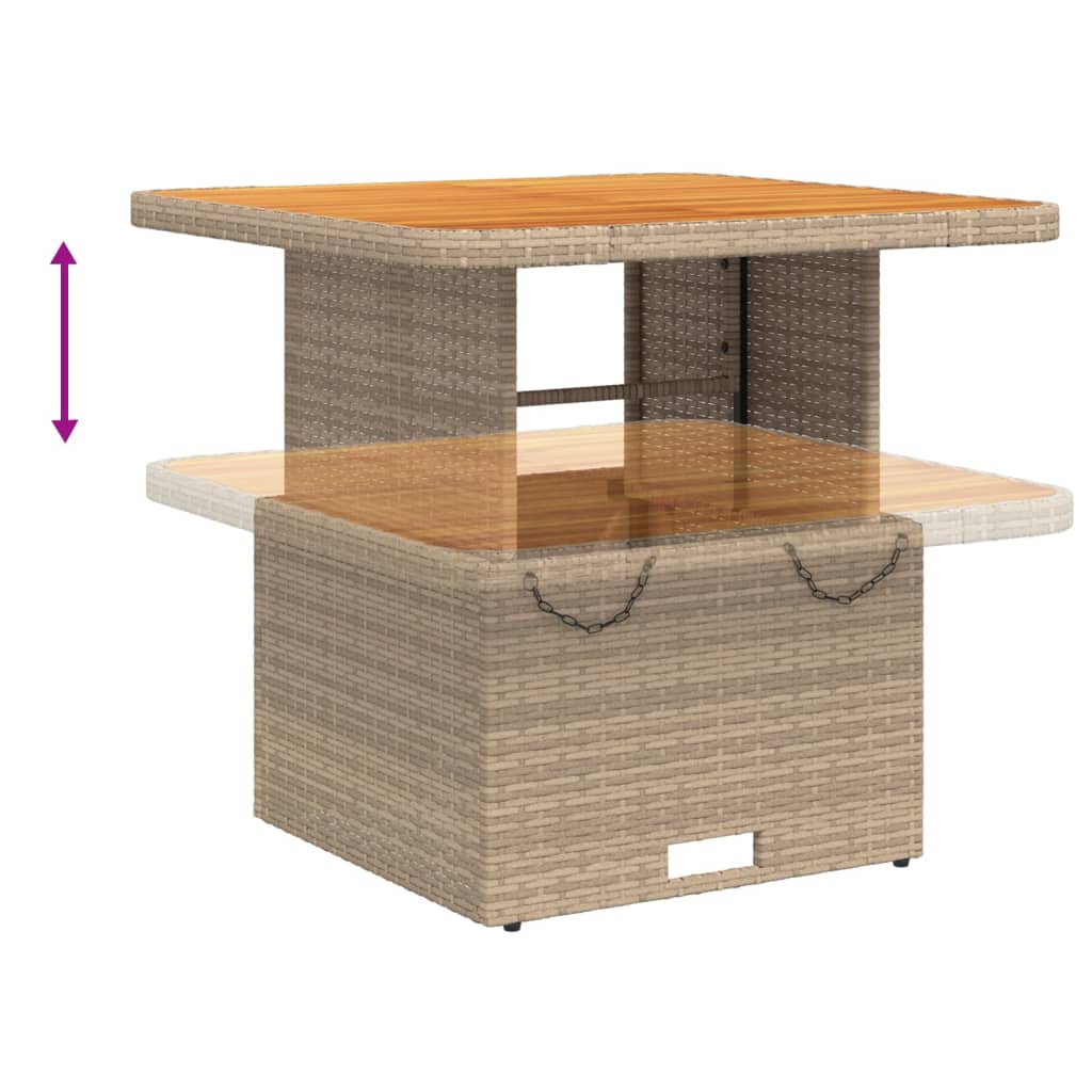 Set Mobilier De Grădină Cu Perne, 3 Piese, Bej, Poliratan