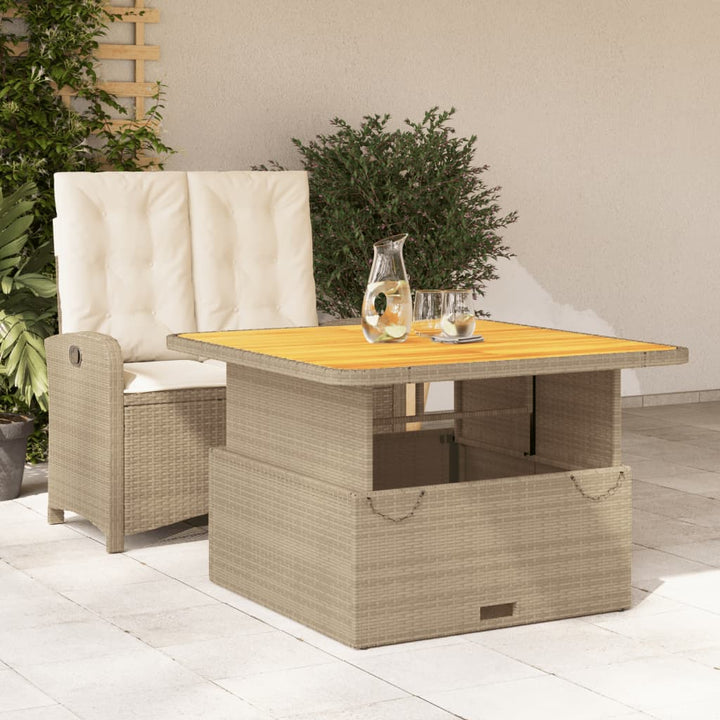 Set Mobilier De Grădină Cu Perne, 3 Piese, Bej, Poliratan