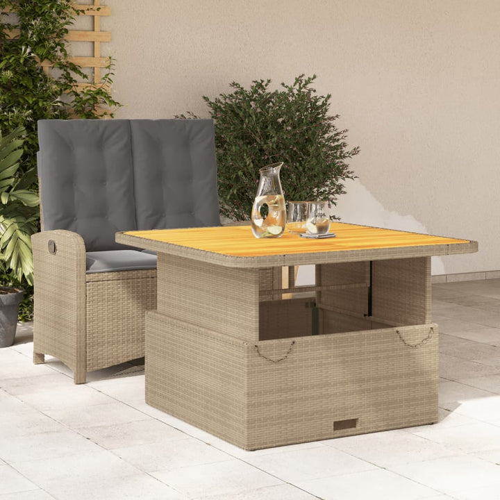 Set Mobilier De Grădină Cu Perne, 3 Piese, Bej, Poliratan
