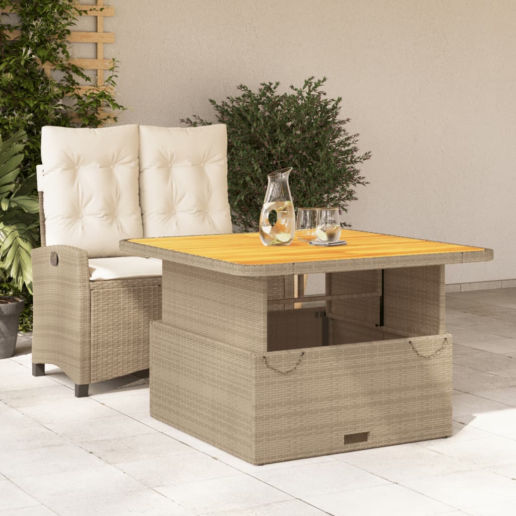 Set Mobilier De Grădină Cu Perne, 5 Piese, Bej, Poliratan