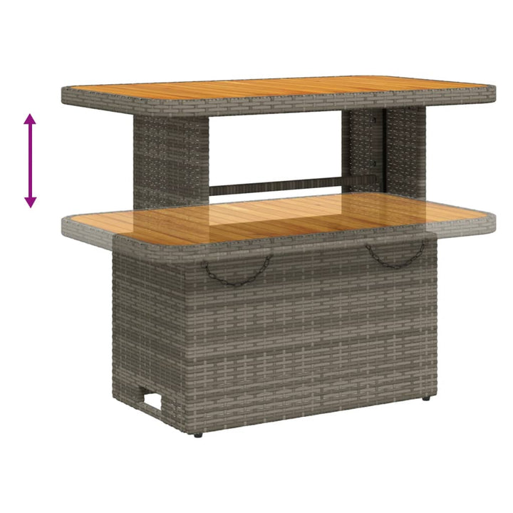 Set Mobilier De Grădină Cu Perne, 2 Piese, Gri, Poliratan