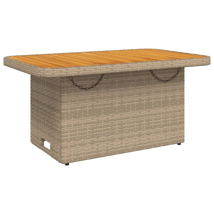 Set Mobilier De Grădină, 2 Piese, Cu Perne, Bej, Poliratan