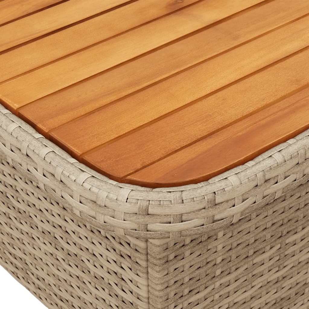 Set Mobilier De Grădină, 2 Piese, Cu Perne, Bej, Poliratan