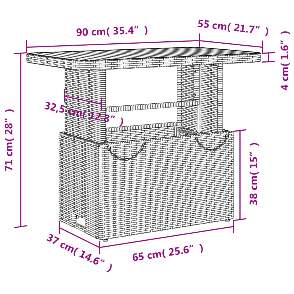 Set Mobilier De Grădină, 2 Piese, Cu Perne, Bej, Poliratan