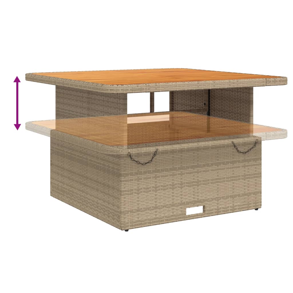 Set Mobilier De Grădină, 2 Piese, Cu Perne, Bej, Poliratan