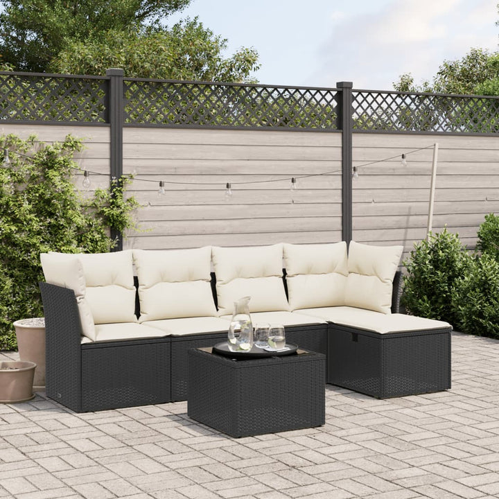 Set Mobilier De Grădină Cu Perne, 5 Piese, , Poliratan