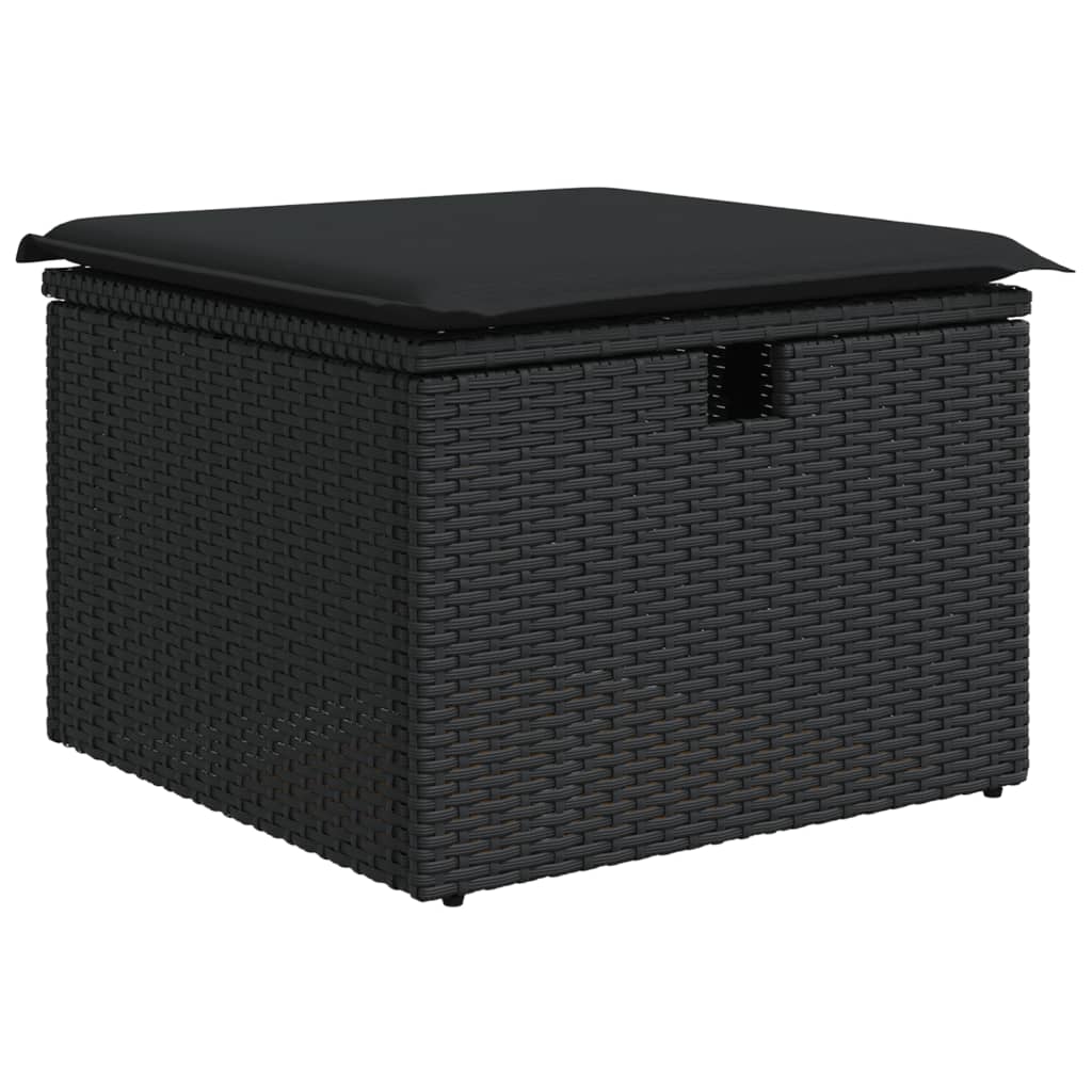 Set Mobilier De Grădină Cu Perne, 9 Piese, , Poliratan