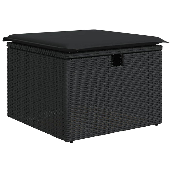 Set Mobilier De Grădină Cu Perne, 9 Piese, , Poliratan