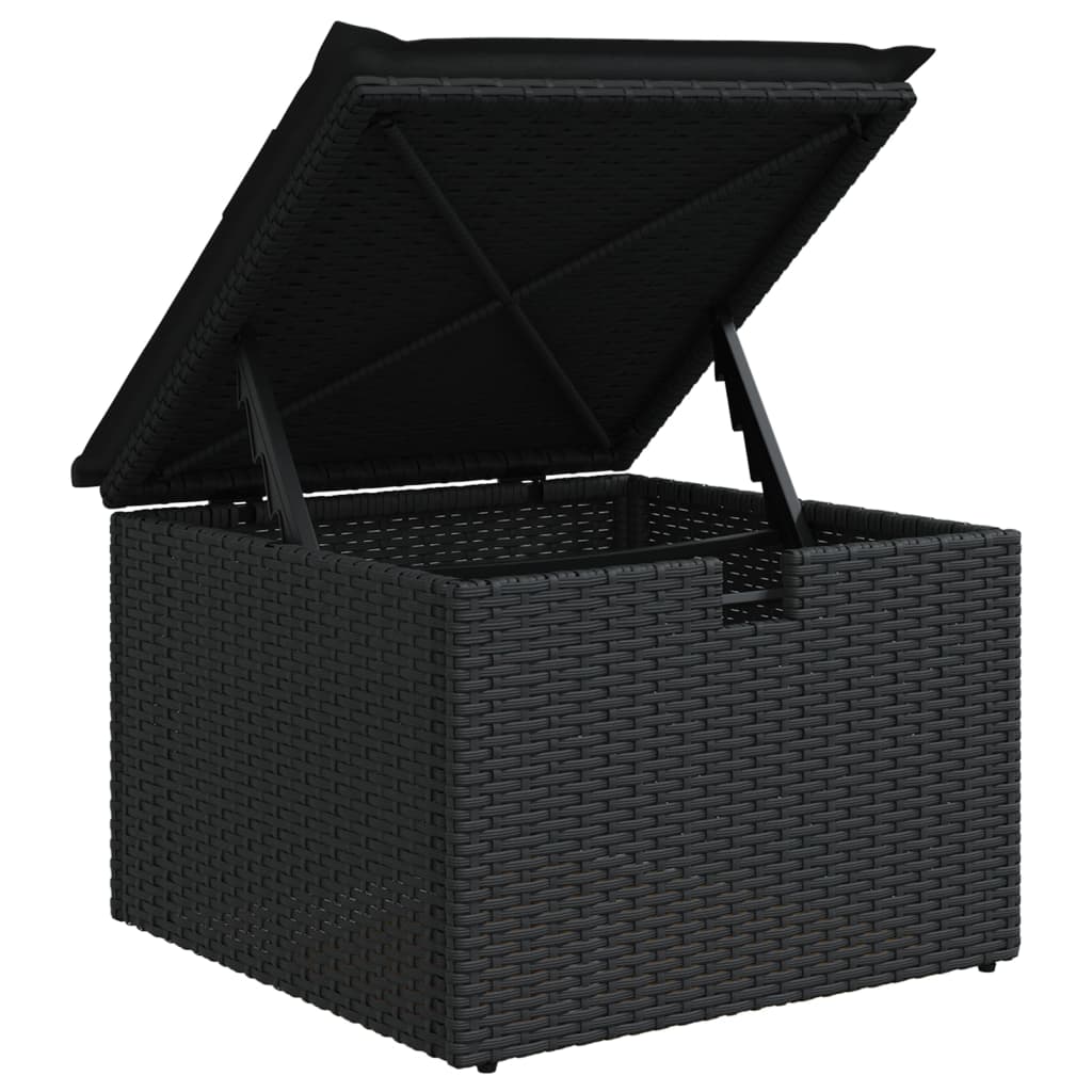 Set Mobilier De Grădină Cu Perne, 9 Piese, , Poliratan