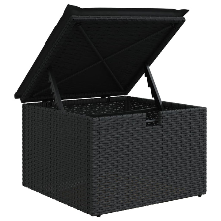 Set Mobilier De Grădină Cu Perne, 9 Piese, , Poliratan