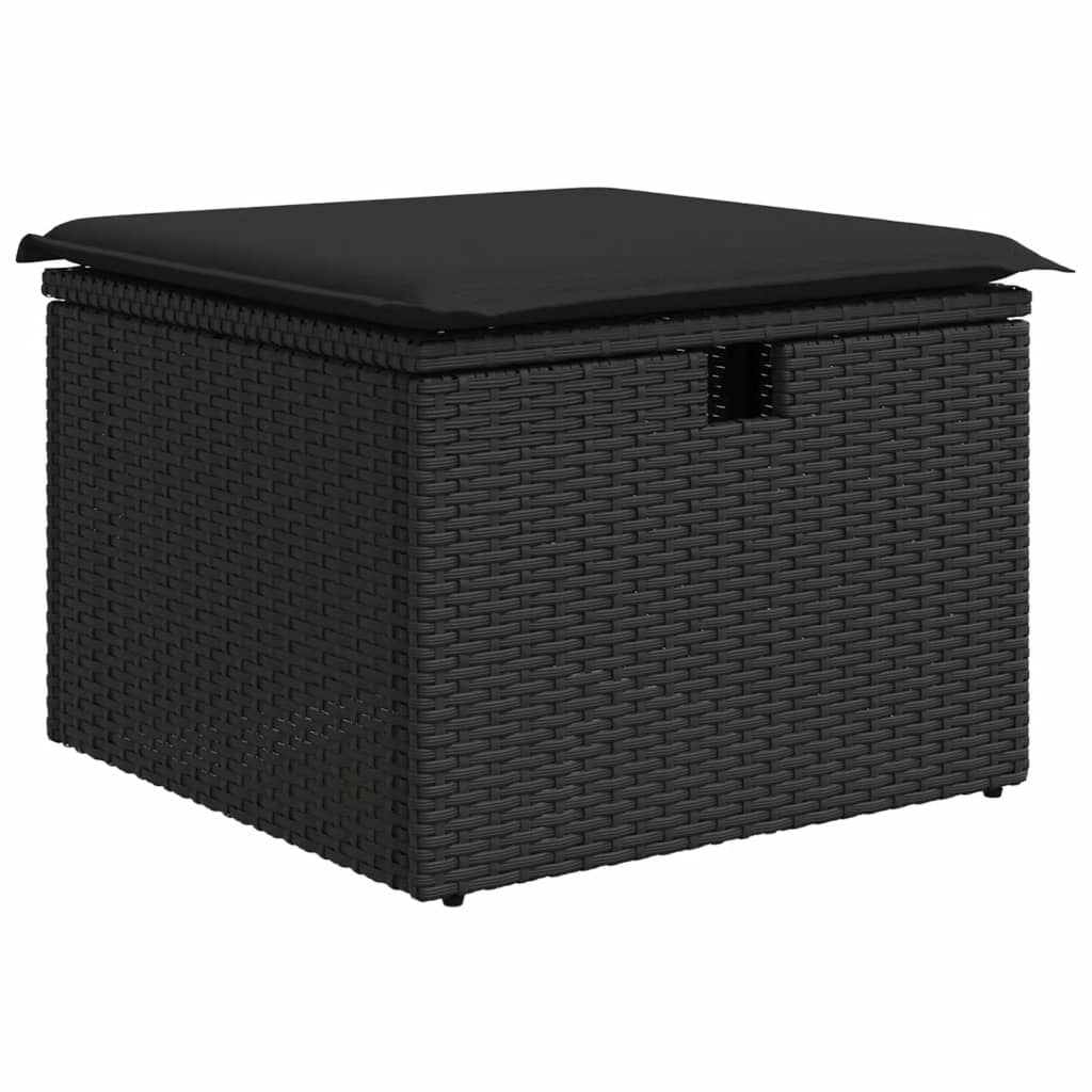 Set Mobilier De Grădină Cu Perne, 8 Piese, , Poliratan