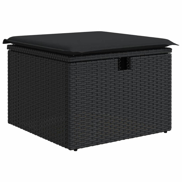 Set Mobilier De Grădină Cu Perne, 8 Piese, , Poliratan