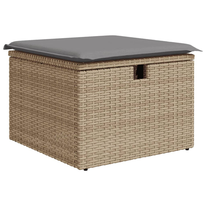 Set Canapele De Grădină Cu Perne, 6 Piese, Bej, Poliratan