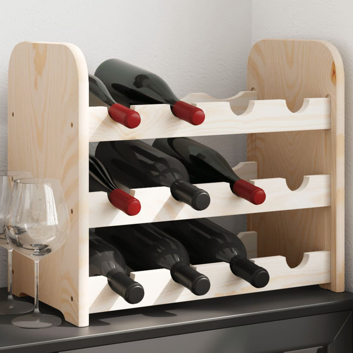 Suport De Vinuri, 72,5X25X111,5 Cm, Lemn Masiv De Pin