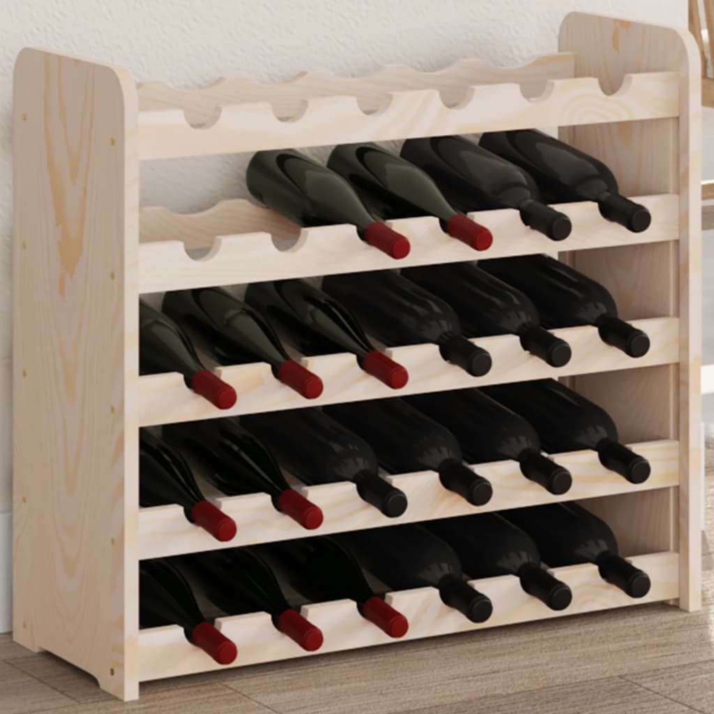 Suport De Vinuri, 72,5X25X111,5 Cm, Lemn Masiv De Pin