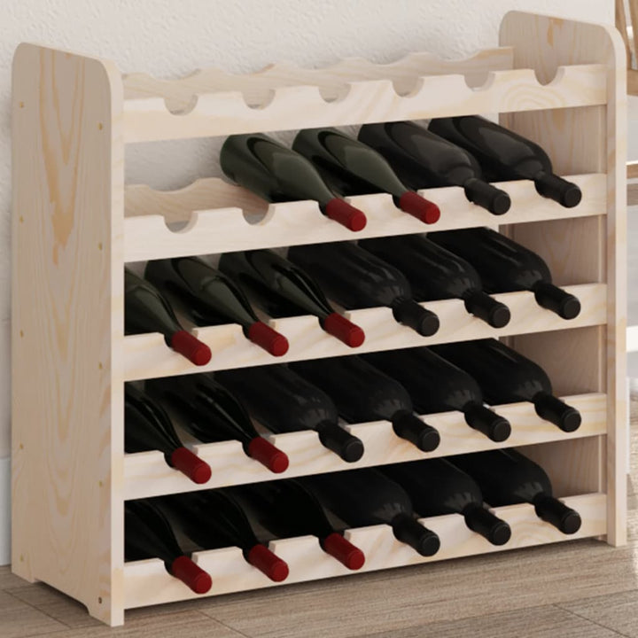 Suport De Vinuri, 72,5X25X111,5 Cm, Lemn Masiv De Pin