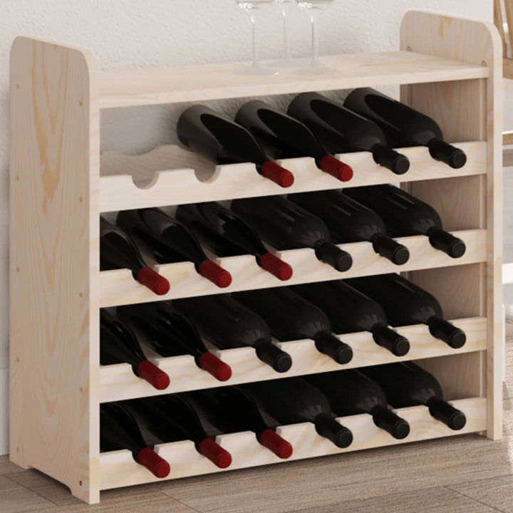 Suport De Vinuri, 72,5X25X111,5 Cm, Lemn Masiv De Pin