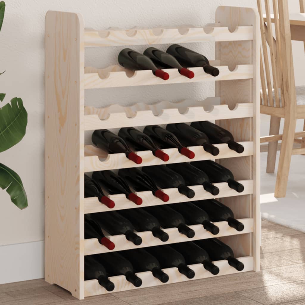 Suport De Vinuri, 72,5X25X111,5 Cm, Lemn Masiv De Pin