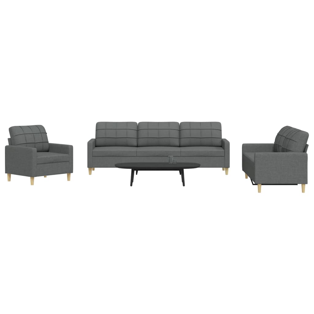 Set Canapele Cu Taburet/Perne, 4 Piese, , Textil