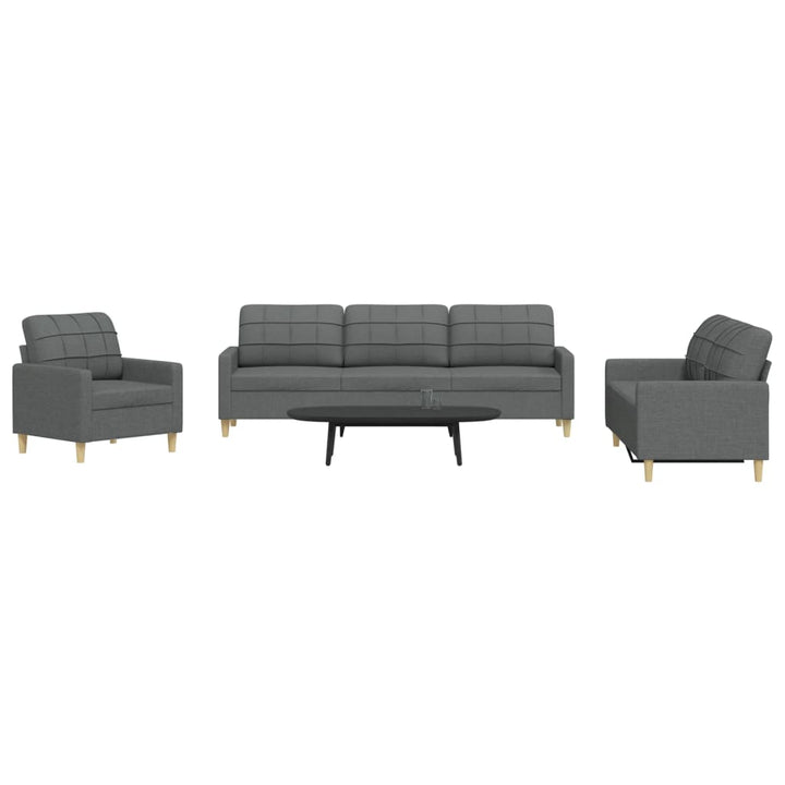 Set Canapele Cu Taburet/Perne, 4 Piese, , Textil