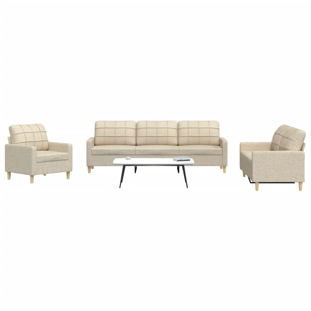 Set Canapele Cu Taburet/Perne, 4 Piese, , Textil