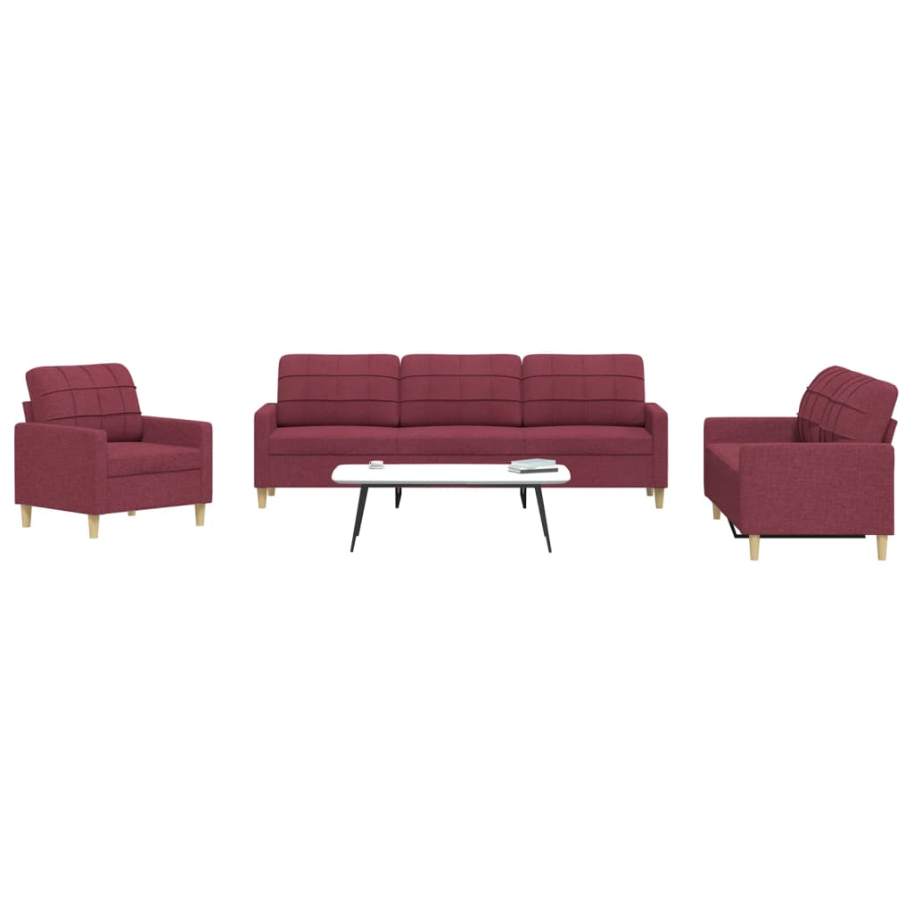 Set Canapele Cu Taburet/Perne, 4 Piese, , Textil