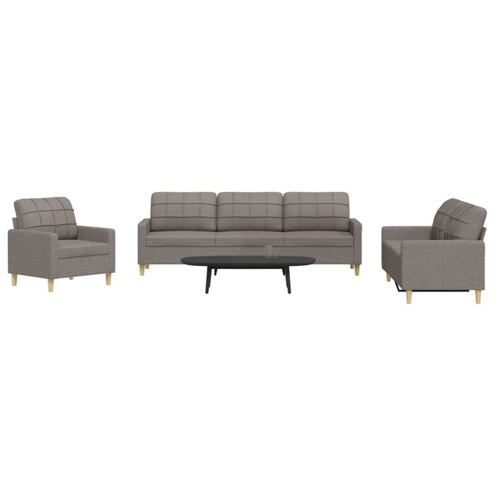 Set Canapele Cu Taburet/Perne, 4 Piese, , Textil