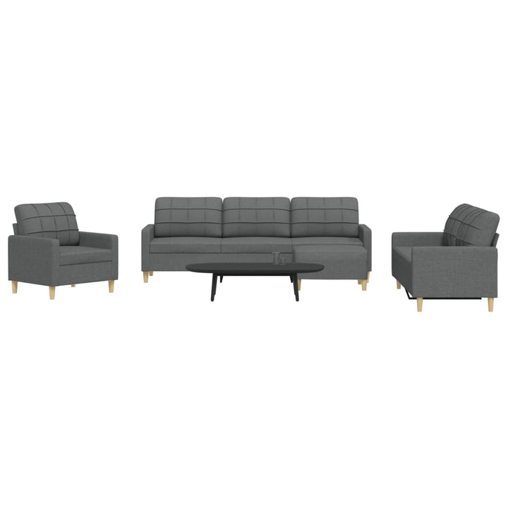Set Canapele Cu Taburet/Perne, 4 Piese, , Textil