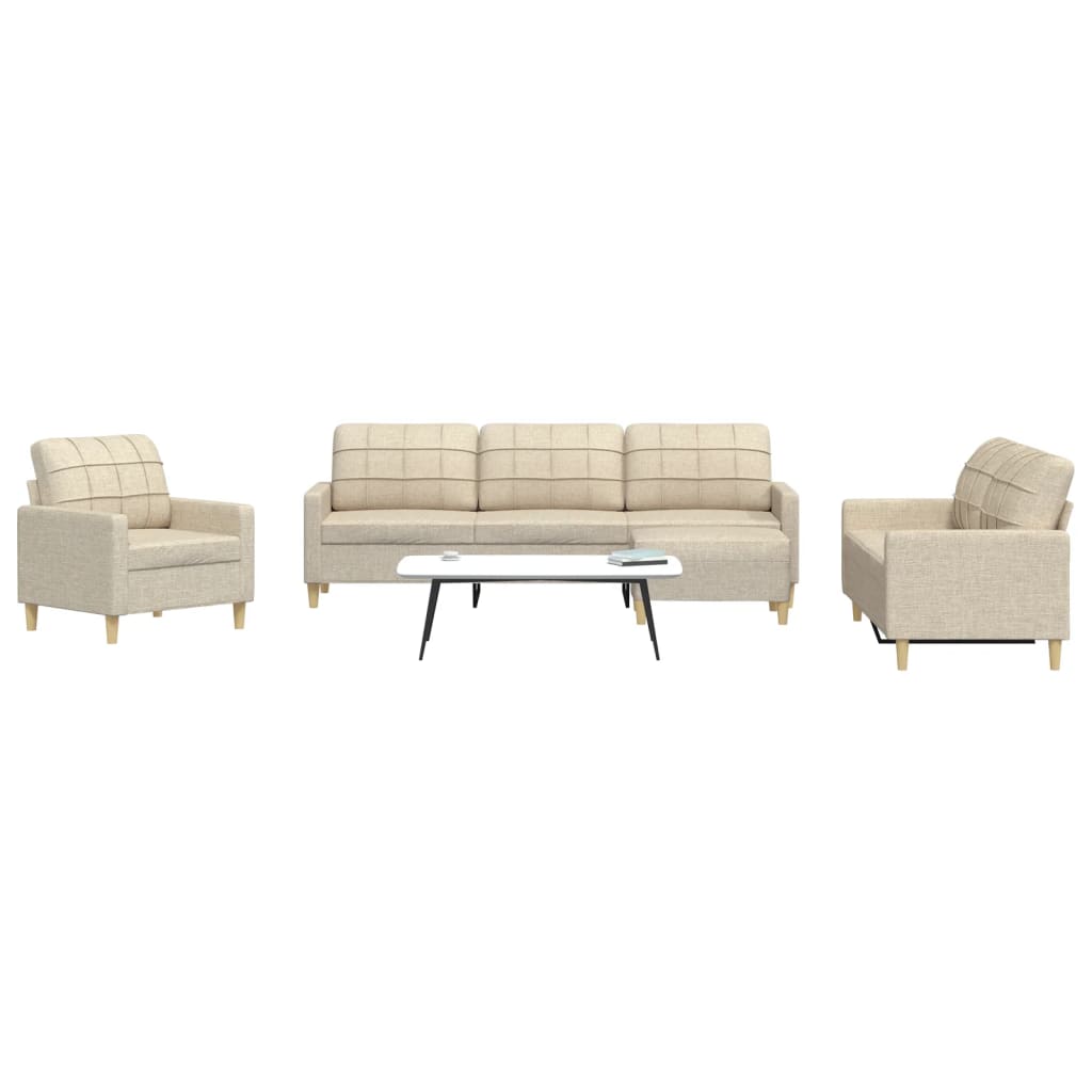 Set Canapele Cu Taburet/Perne, 4 Piese, , Textil